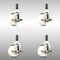 Service Caster 3 Inch 316SS Nylon Wheel Swivel 7/8 Inch Expanding Stem Caster Set Brake SCC SCC-SS316EX20S314-NYS-TLB-78-4 - alternate 1